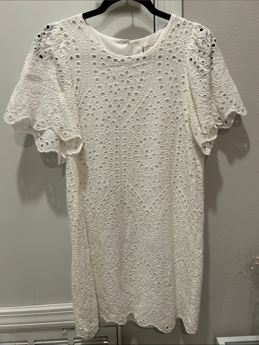 Loveriche White Eyelet Lace Dress • Size M